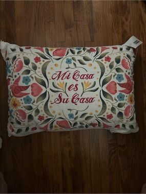 Kohl's Spanish Festive White and Multi Colored Accent Pillow